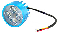 FARO LED P/MOTO CUERPO AZUL 20W