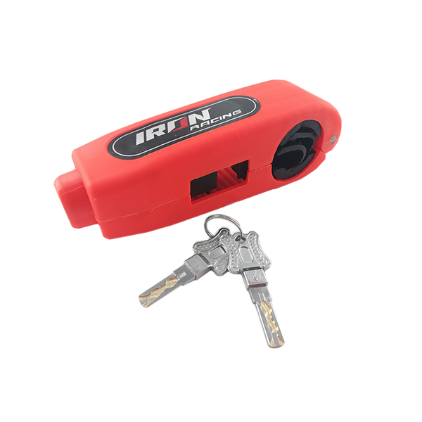 CANDADO SEGURIDAD ANTIRROBO MOTO NEON NARANJA