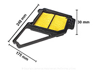 FILTRO AIRE YBR-125