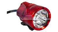 FARO AUX. HYPERLED 60W 8000K 6000LM ROJO