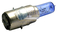 FOCO FARO DEL XENON AZUL COMP BA20D 12V 18/18W